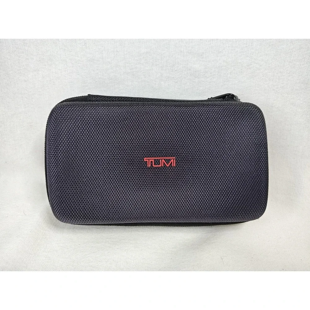 TUMI For Delta Pouch Travel Case Nylon Cosmetic Bag Empty Black 4